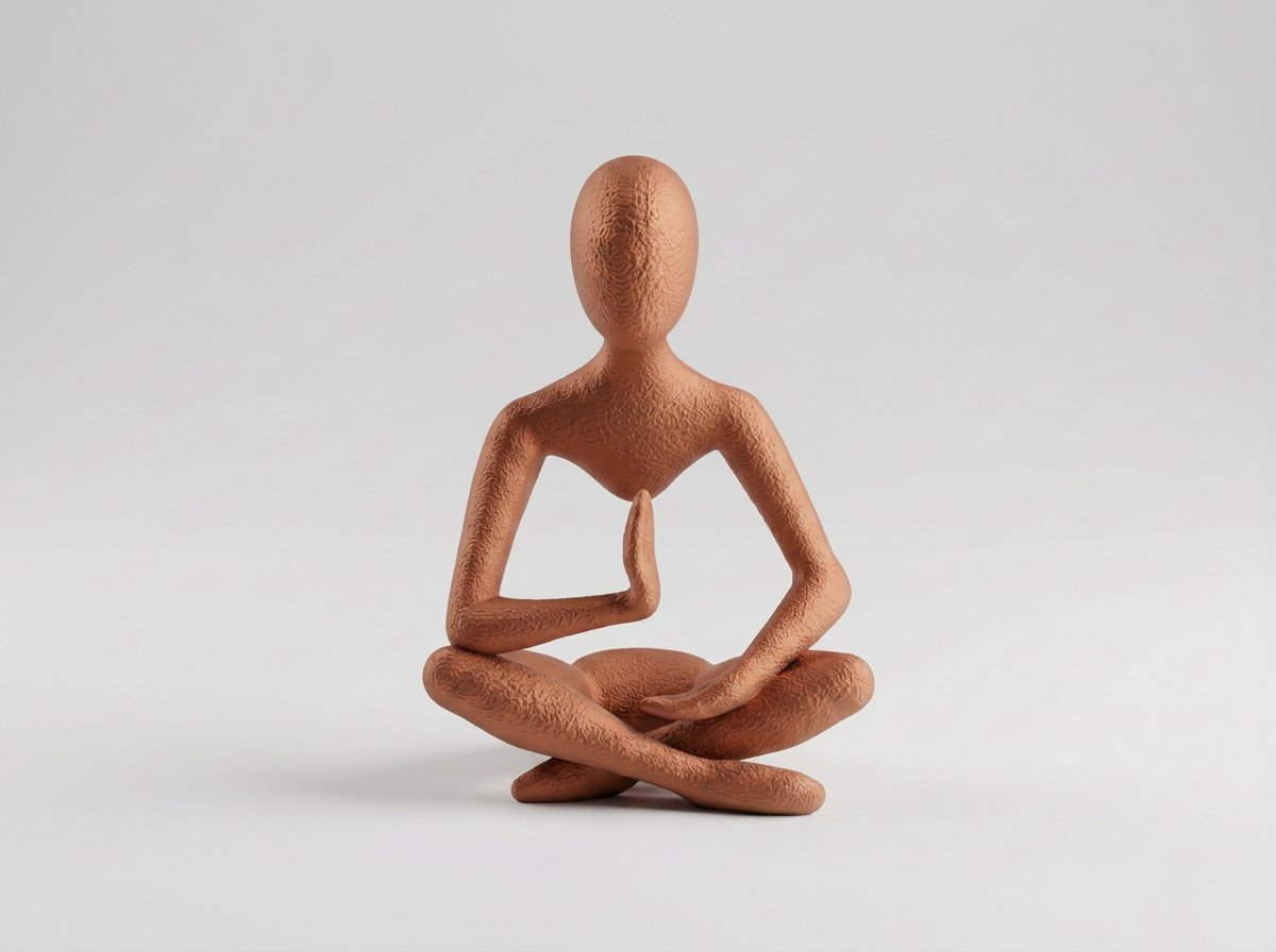 Ro meditationsskulptur i Koppar